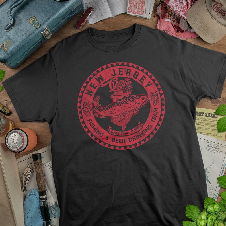 New Jersey Funny Gift For Fisherman Fishing Gifts For Men Gifts For Dad Him Brother Lake Gift Ideas For Boyfriend Groomsmen Fish Lovers Tops Tees T Shirts Valresa Com