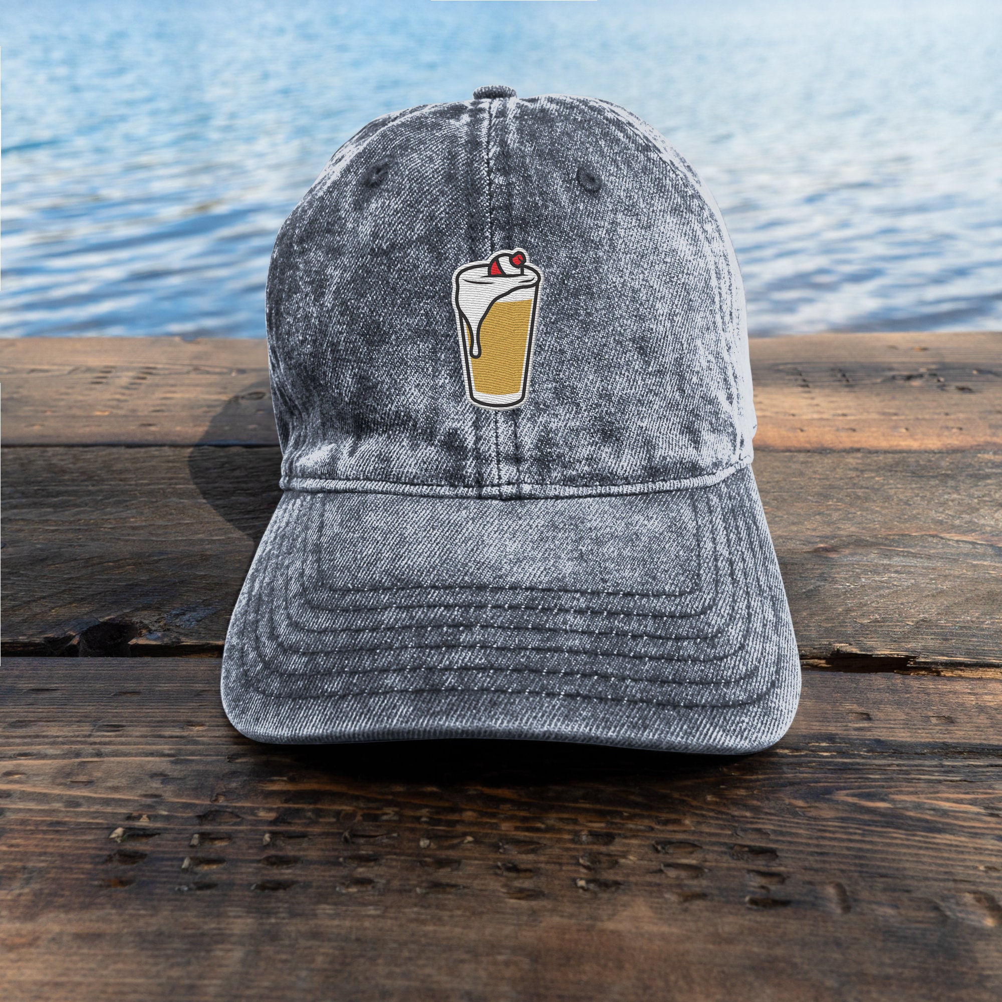 Bobber in Pint Glass Fishing Twill 
