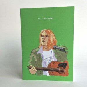 カート・コバーン NIRVANA 謝罪ごめんなさいカード