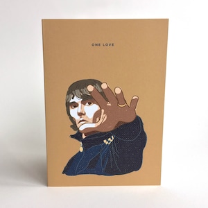 Cartão De Felicitações Ian Brown/Stone Roses ONE LOVE