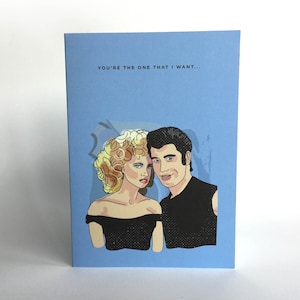 GREASE 'You're The One That I Want' Tarjeta de Saludos