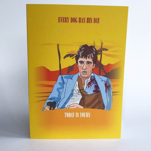 SCARFACE Greetings Card !NEW!