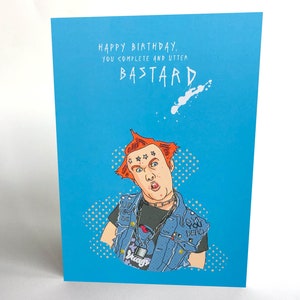 Biglietto di auguri "Utter B*stard" dei YOUNG ONES