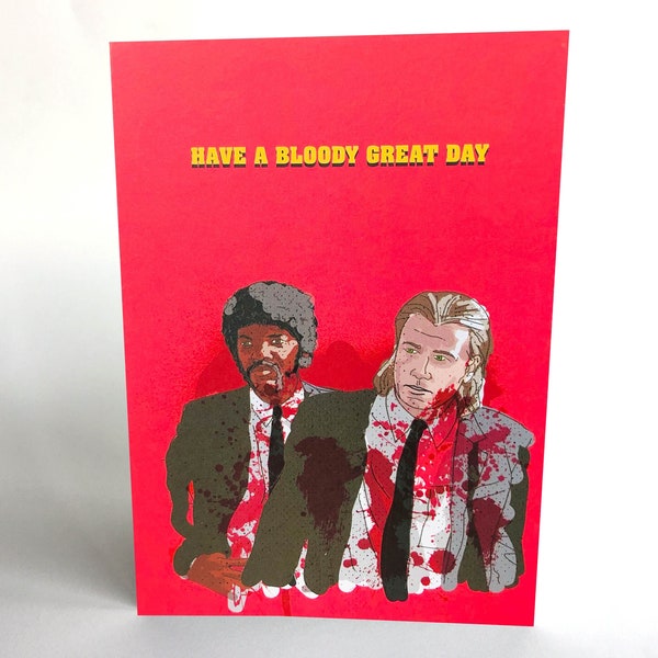 PULP FICTION 'Bloody Great' Greetings Card !NEW!