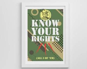 Know Your Rights A3 Poster