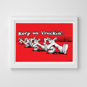 Keep On Truckin' A3 Poster