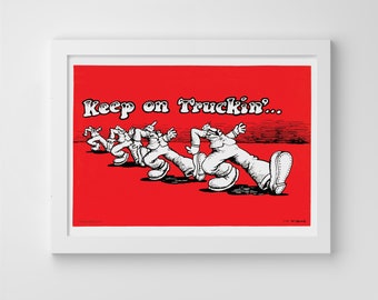 Keep on Truckin' A3 Poster - Etsy