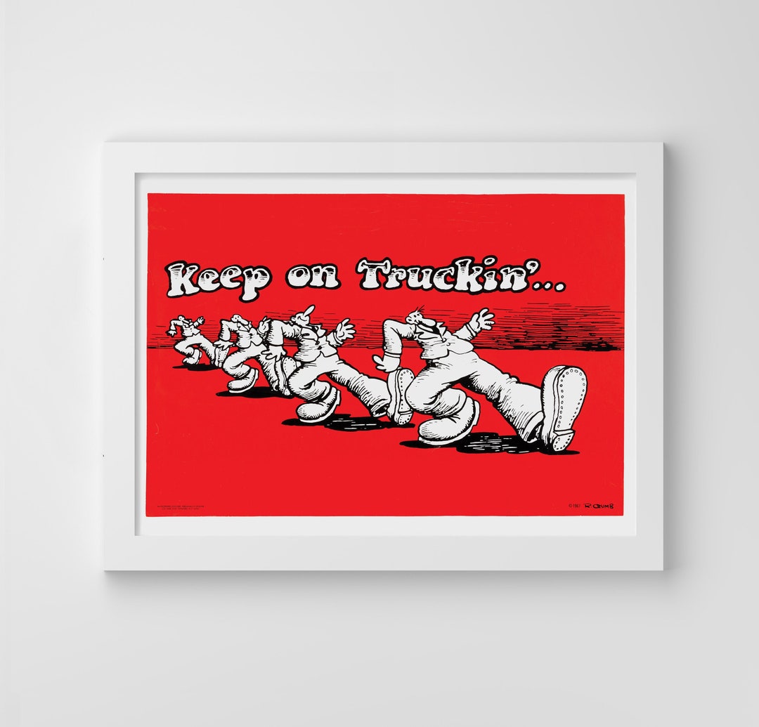 Keep on Truckin' A3 Poster - Etsy