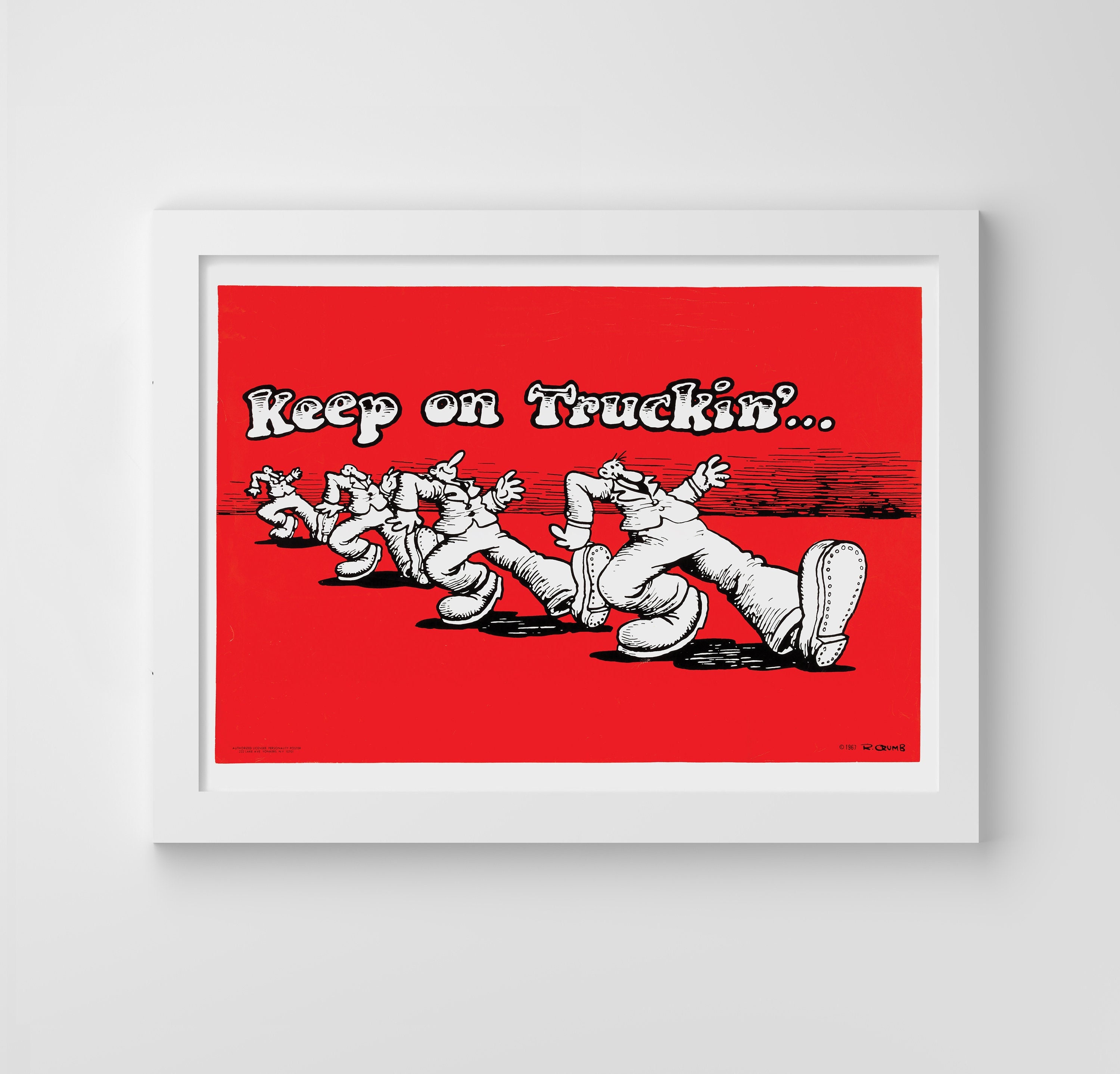 Keep on Truckin' A3 Poster - Etsy