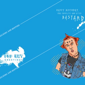 YOUNG ONES 'Utter Bstard' Greetings Card image 4