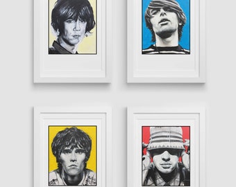 STONE ROSES Set of 4 A3 Prints