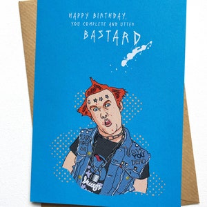 YOUNG ONES 'Utter Bstard' Greetings Card image 3