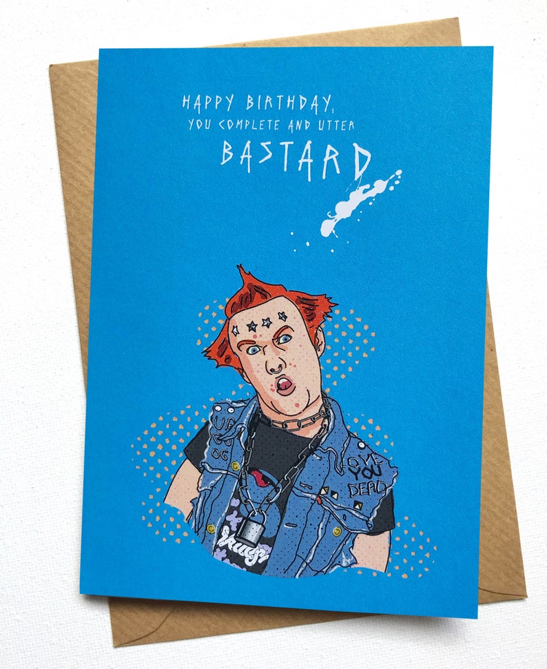 YOUNG ONES 'Utter Bstard' Greetings Card image 3