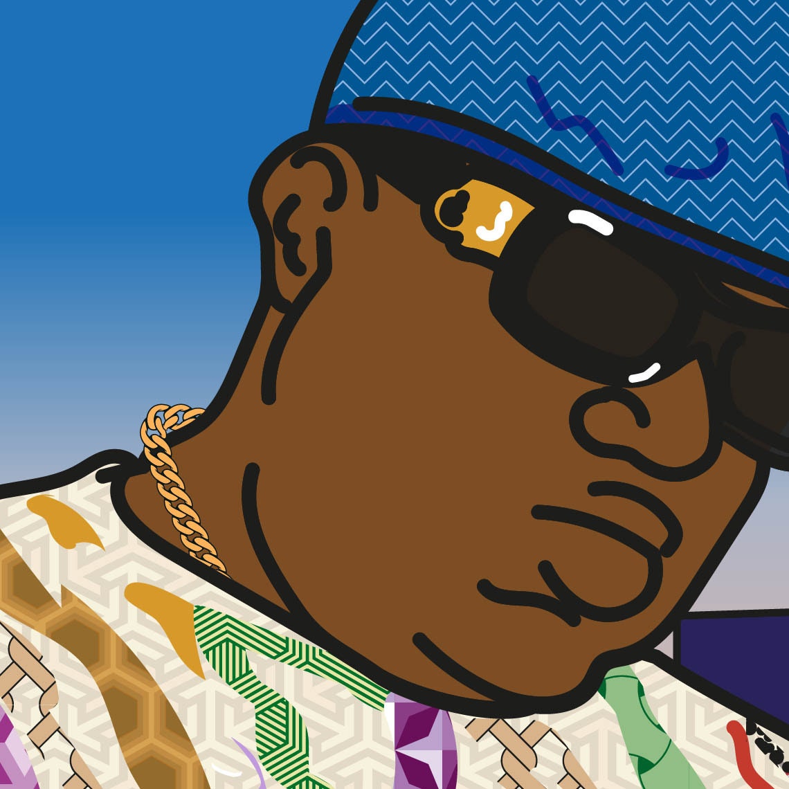 BIGGIE SMALLS SWEATER Art Print Etsy