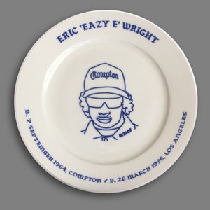 Eazy E Commemorative Plate NWA Dr Dre Rap Hip Hop Ltd Edition