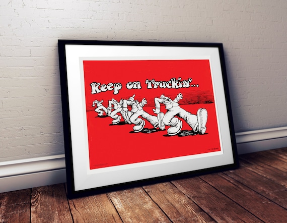 Keep on Truckin' A3 Poster - Etsy