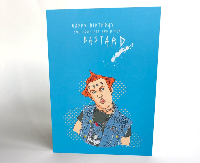 YOUNG ONES 'Utter Bstard' Greetings Card image 1