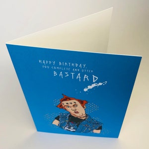 YOUNG ONES 'Utter Bstard' Greetings Card image 2