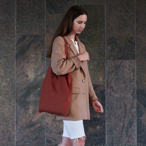 Sac shopping pliable,Sac fourre-tout en lin,Sac en lin naturel,Sac shopping,Sac écologique,Sac zéro déchet,Sac en lin naturel,Sac shopping en tissu