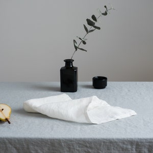 White linen napkins set,Linen napkins set,Soft linen napkins,Washed linen napkins,Minimalist