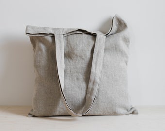 Foldable shopping bag,Shopper bag,Linen tote bag,Grocery bag,Minimal shopping bag,Folding bag / No waste bag / Reusable tote bag,Minimalist