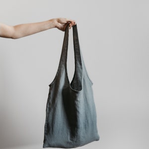 Foldable shopping bag,Green shopping bag,Reusable shopping bag,Reusable tote bag,Reusable grocery bag,Fold away bag,Linen tote bag,Minimal image 1
