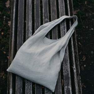Handcrafted 100% Natural Linen Bag Carry Your Essentials in Style image 2