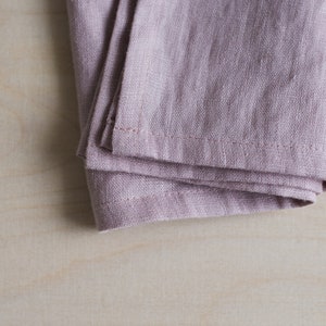 Linen napkins set,Pink linen napkins,Set of linen napkins,Washed linen napkins,Dinner napkins,Stone washed linen napkins,Minimalist image 6