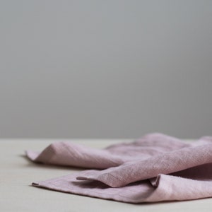 Linen napkins set,Pink linen napkins,Set of linen napkins,Washed linen napkins,Dinner napkins,Stone washed linen napkins,Minimalist image 8