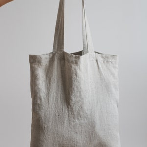 Foldable shopping bag,Shopper bag,Linen tote bag,Grocery bag,Minimal shopping bag,Folding bag / No waste bag / Reusable tote bag,Minimalist image 3