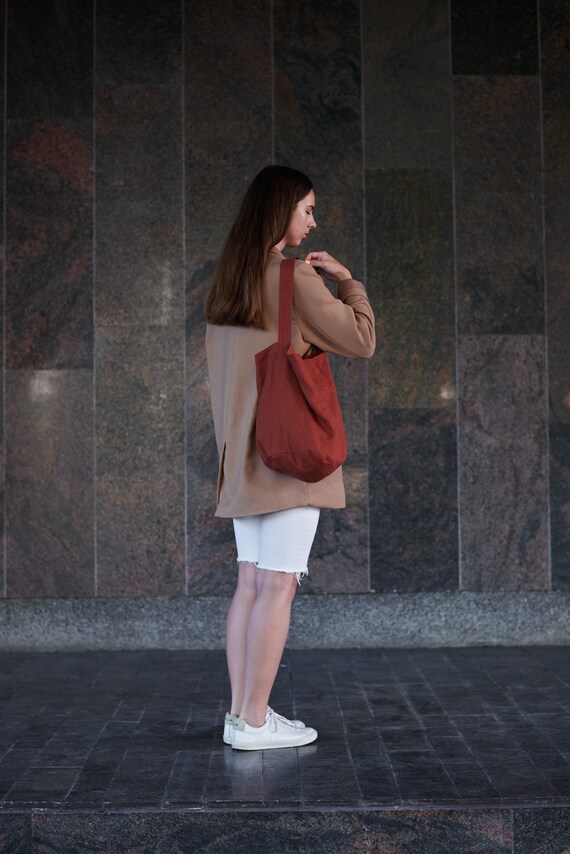 Linen on sale bucket bag