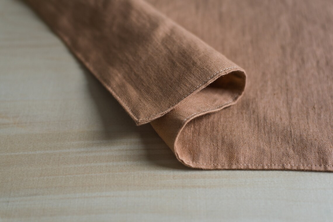 Two Layer Linen Placemat Set of 2,4,6,8,double Linen Placemat Set