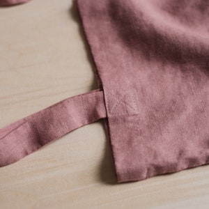 Opvouwbare draagtas, verkrijgbaar in andere kleuren, roze draagtas, linnen draagtas, minimalistische draagtas, draagtas met handvatten, stoffen draagtas afbeelding 3