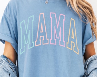 Comfort Colors® Mama Shirt, Mama T-Shirt, Retro Mama Shirt, Gift For Mom, Mother's Day Gift For Mom, Mothers Day Gifts, Cute Mama Summer Tee