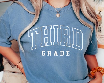 Comfort Colors® Third Grade Shirt, 3rd Grade Teacher Team T-Shirt, 3rd Grade Teacher Shirt, Third Grade Tshirt, Third Grade Squad, Crew