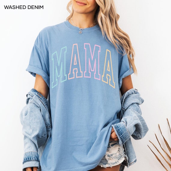 Comfort Colors® Mama Shirt, Mama T-Shirt, Retro Mama Shirt, Gift For Mom, Mother's Day Gift For Mom, Mothers Day Gifts, Cute Mama Summer Tee