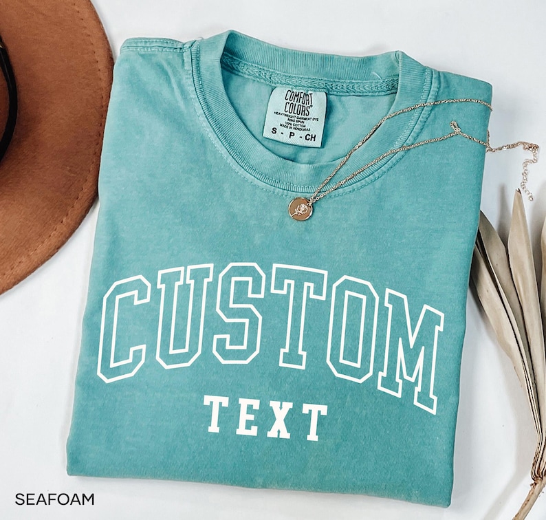 Comfort Colors® Custom Shirt, Personalized T-Shirt, Gift for Her, Custom Shirt For Women, Custom Gift For Her, Custom Unisex Tee Shirts imagem 1