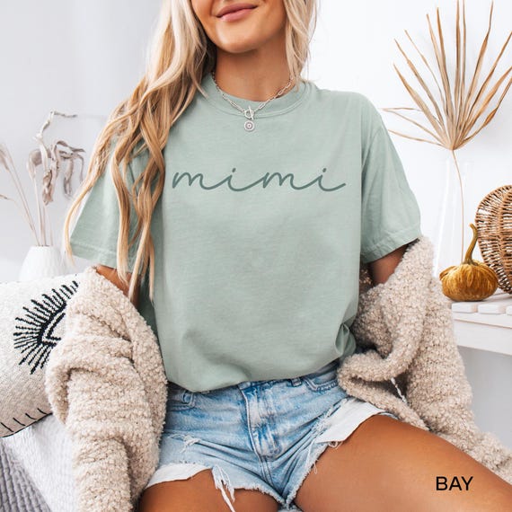 Comfort Colors® Mimi Shirt, Mimi T-Shirt, Mother's Day Gift For Mimi Gifts, Mothers Day Gift For Grandma Shirt, Gift For New Mimi Shirts