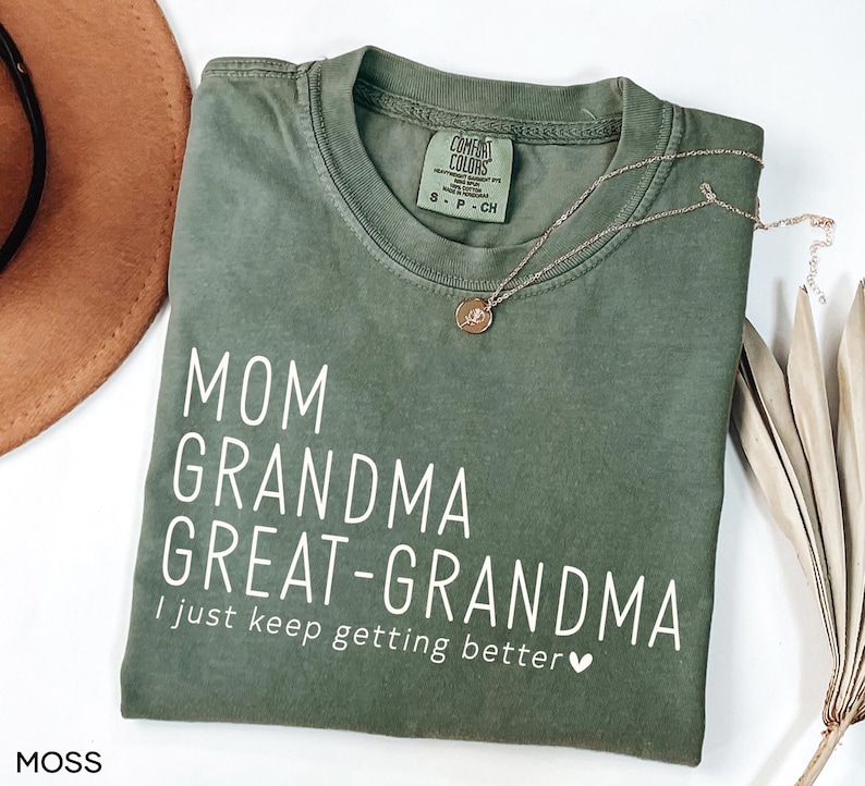 Comfort Colors® Mom Grandma Great-Grandma Shirt, Pregnancy Announcement Gift For Grandma Shirt, Mother's Day Gift For Great Grandma Shirt bild 1