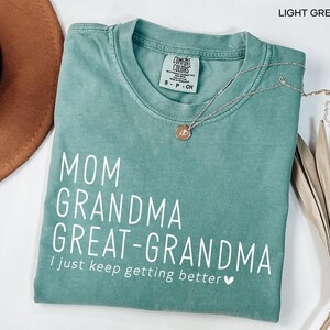 Comfort Colors® Mom Grandma Great-Grandma Shirt, Pregnancy Announcement Gift For Grandma Shirt, Mother's Day Gift For Great Grandma Shirt bild 6