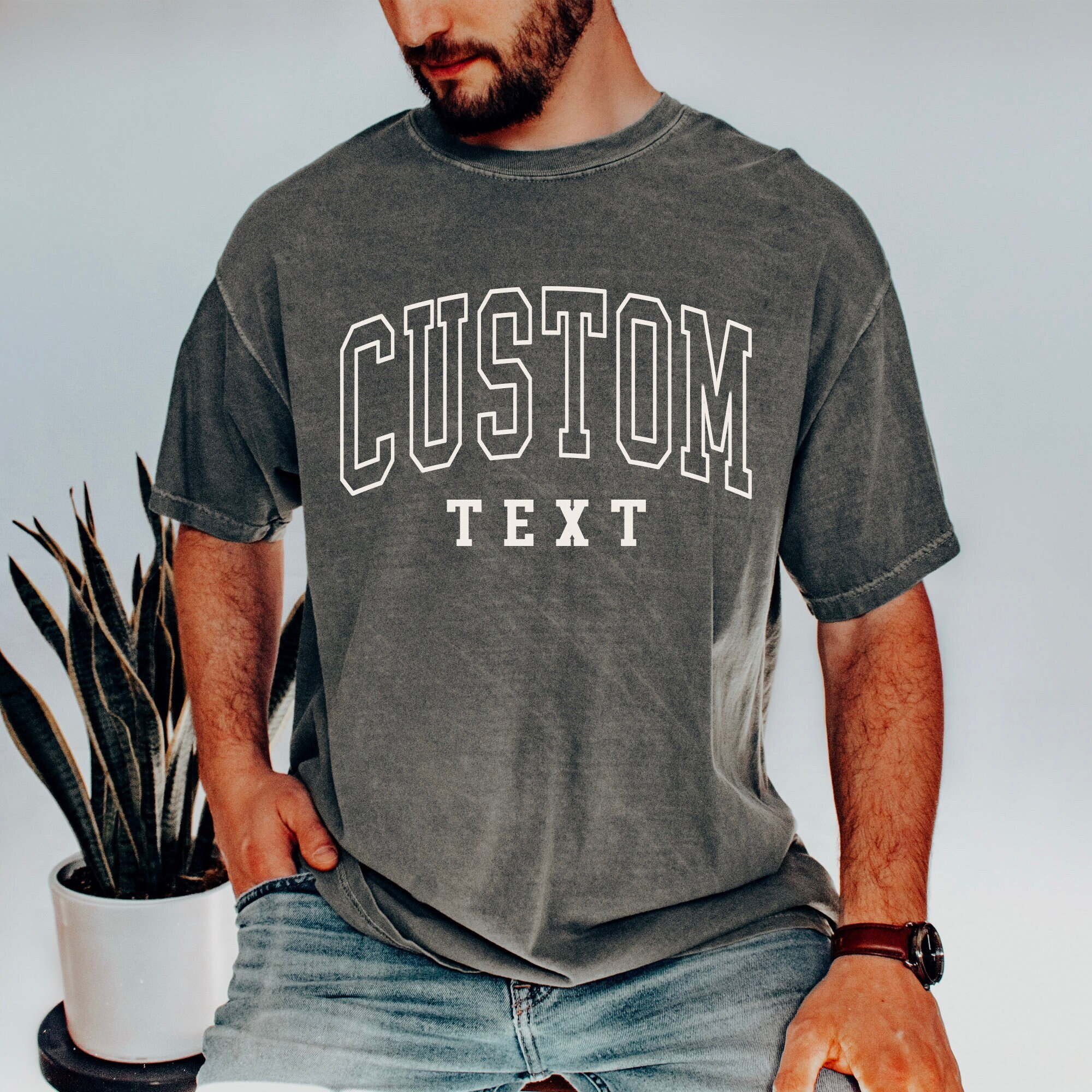 Comfort Colors® Custom Shirt, Personalized T-Shirt, Gift for Him, Custom Shirt For Men, Custom Gift For Him, Custom Unisex Tee Custom Shirts