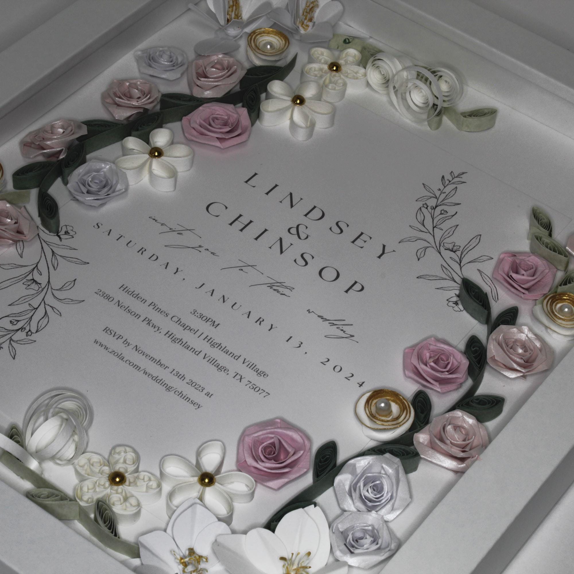 Handmade Paper Flowers for Wedding Keepsake - Etsy