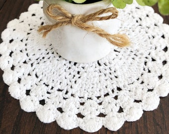 Vintage crochet doilies