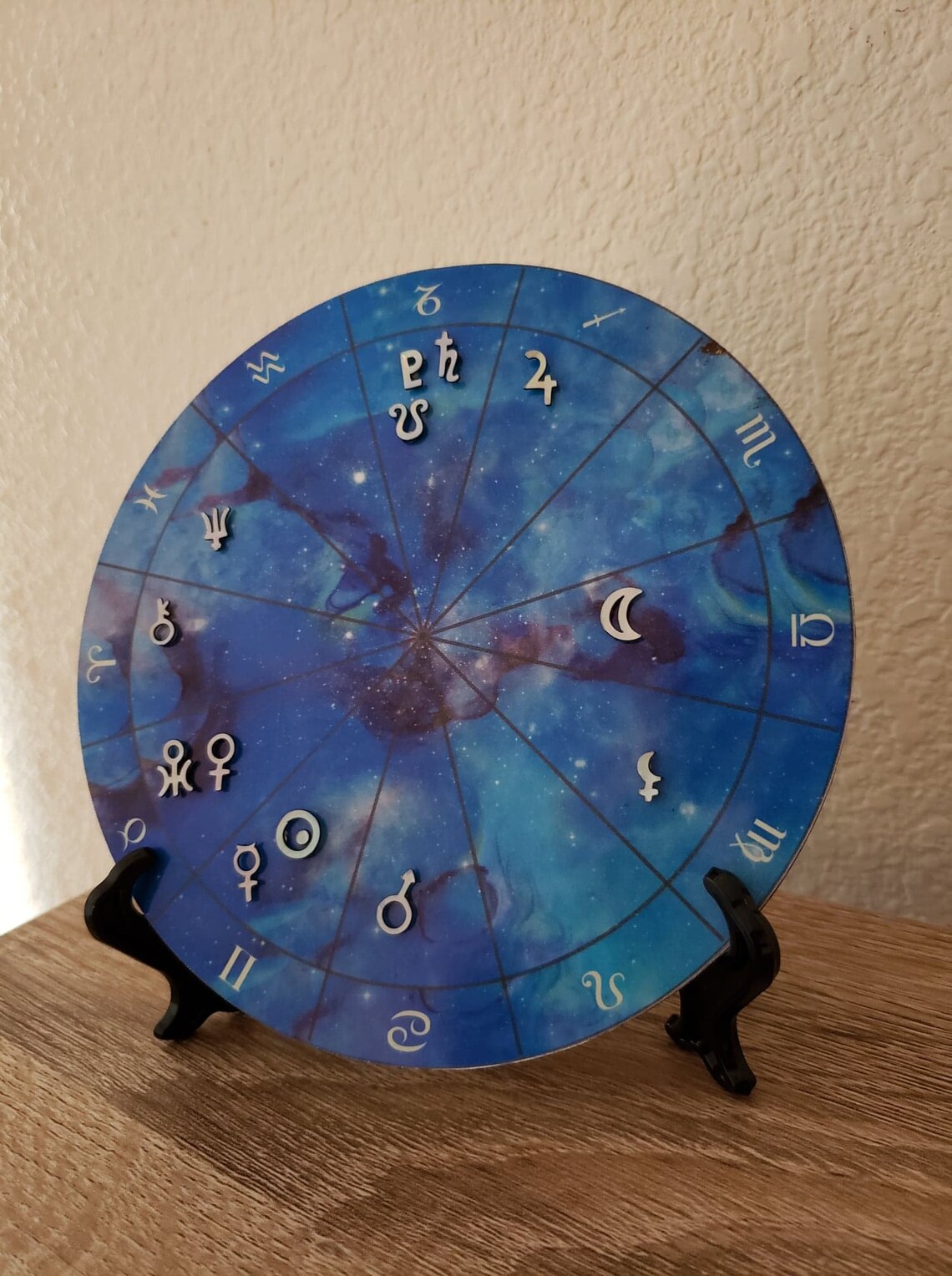 Astrology Gift Astrology Transit Clock Blue Etsy