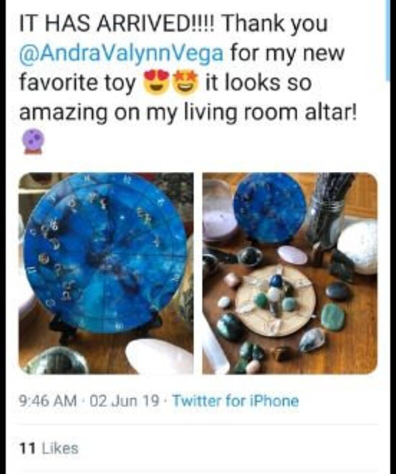 Astrology Gift Astrology Transit Clock Blue Etsy