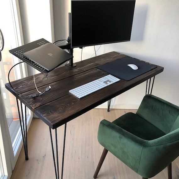 Recycled wooden computer stand