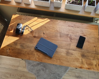 Handcrafted Solid Wood Writing or Computer Desk with Hairpin Legs - Modern and Minimalist - Fully customizable table desk