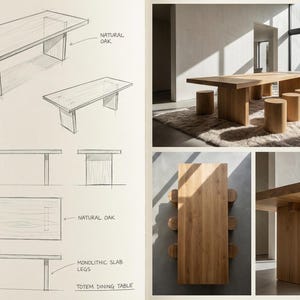 technical sketch of oak dining table with dimensions 160 180 200 cm length and 90 cm depth