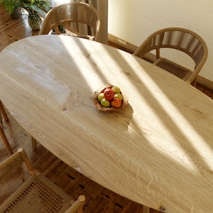 Oval Dining Table, Handcrafted - Perfect for Family Gatherings