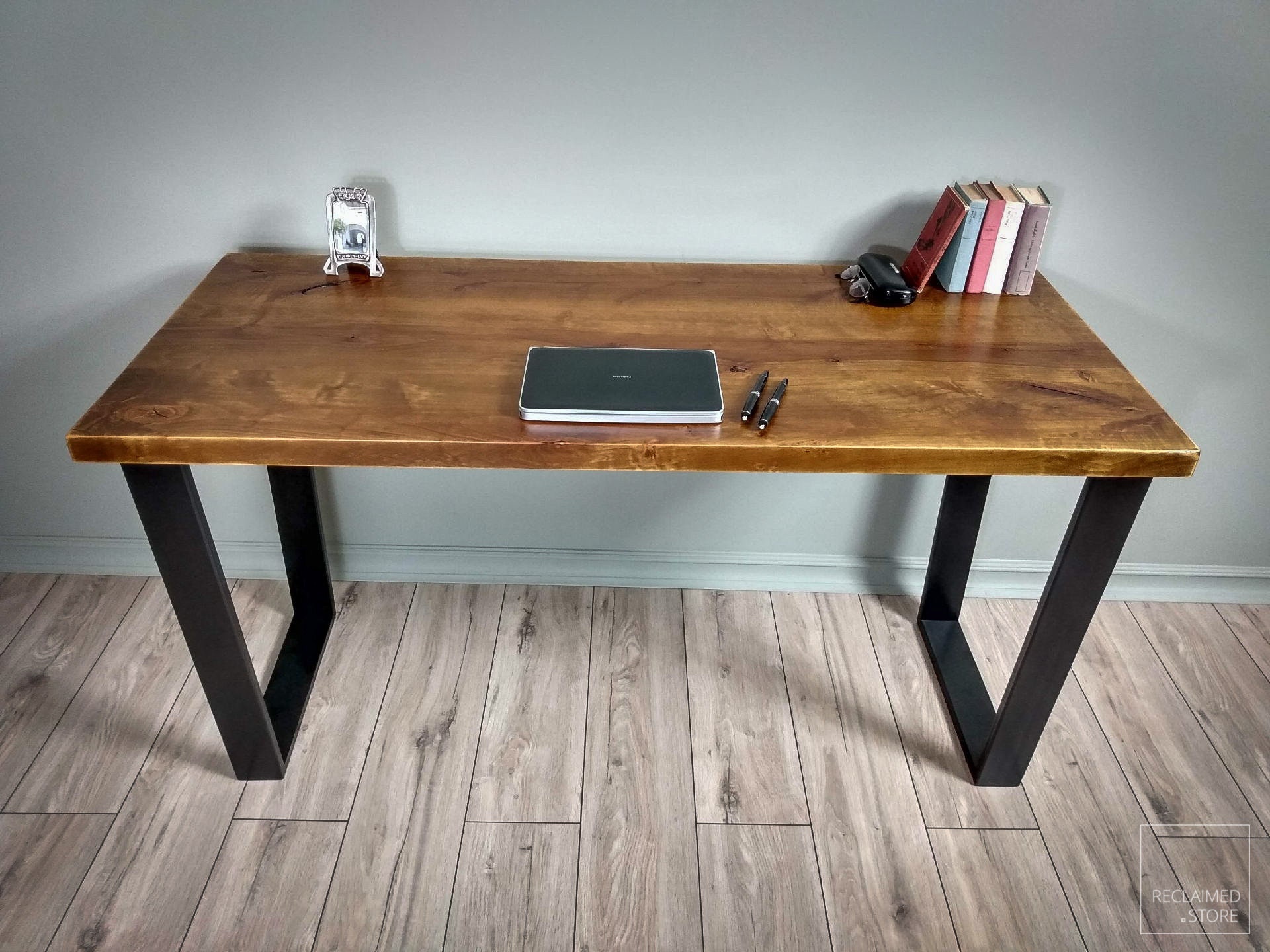 Wood and metal desk deals